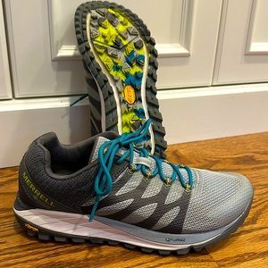 Like New! MERRELL Antora 2 GTX Q-Form WATERPROOF Hiking Trail Shoe Sneaker 8.5W